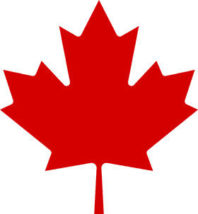 Crimson Maple Leaf of Canada PNG