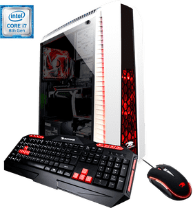 High-Performance Gaming Desktop Computer Setup PNG