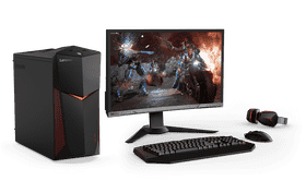 Lenovo Gaming Desktop Computer Setup PNG