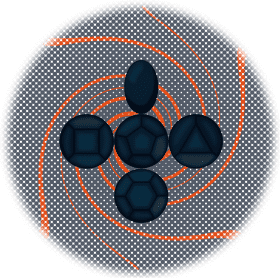 Celestial Gem Harmony Design PNG