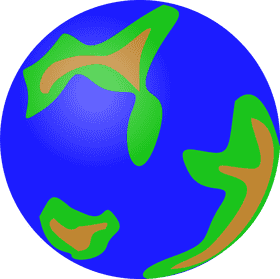 Vibrant Globe of Earth's Wonders PNG