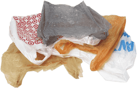 Colorful Crumpled Shopping Bag Collection PNG