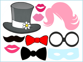 Party Flag Fun Accessories for Celebration PNG