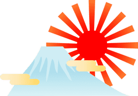 Vibrant Sunrise Over Majestic Mountain PNG