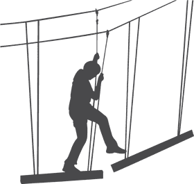 Balance and Strength on the Bridge PNG