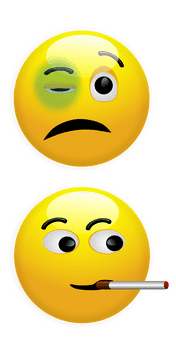 Smiley Faces From Struggle to Chill Vibe PNG