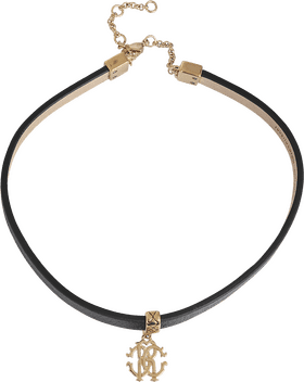 Elegant Gold Monogram Jewelry Choker PNG