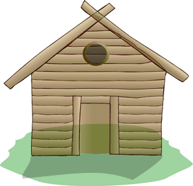 Cozy Mountain Cabin Retreat in Nature PNG