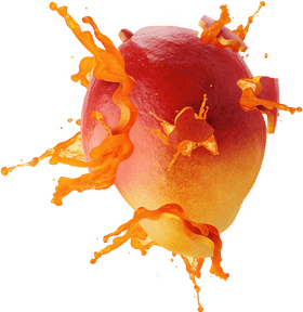 Mango Splash A Burst of Tropical Delight PNG