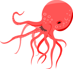 Elegant Dance of Octopus Tentacles PNG