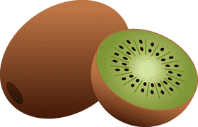 Delightful Kiwi Fruit Duo PNG