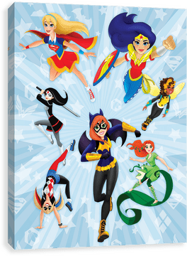 Epic Superhero Squad in Action! PNG