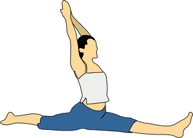 Yoga Splits Embrace Balance and Flexibility PNG