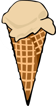 Delightful Vanilla Ice Cream Cone PNG