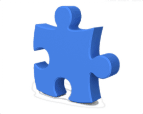 Intriguing Blue Jigsaw Puzzle Piece PNG