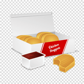 Fast Food Delight Crispy Chicken Nuggets PNG