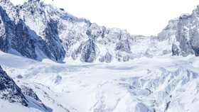 Majestic Frozen Mountain Landscape PNG