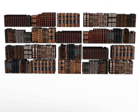 Timeless Treasures A Library of Classic Books PNG