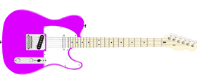 Vibrant Electric Guitar with Bold Design PNG