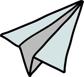 Imaginary Journeys with a Paper Plane PNG