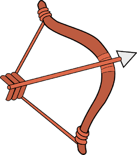 Artisan's Crafted Bow with Arrow PNG