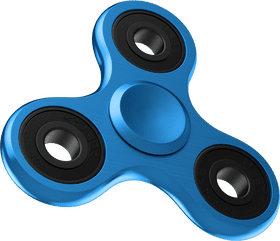 Vibrant Blue Spinner of Joy PNG