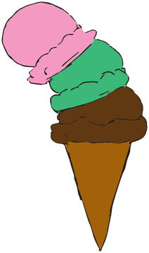 Sweet Treats Magazine Celebrating Ice Cream Delights PNG