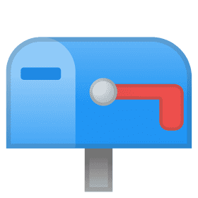 Blue Joyful Mailbox of Happiness PNG