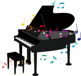 Melodic Whispers of the Piano PNG