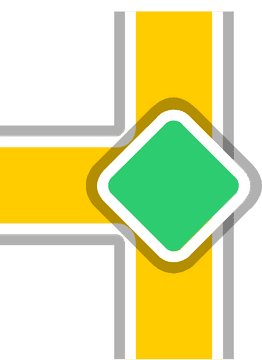 Road Sign for Intersection with Diamond Symbol PNG