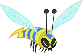 Colorful Insect with Wings and Whiskers PNG