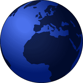 Serene Blue Globe of Earth PNG