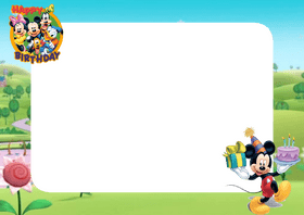 Magical Mickey Mouse Birthday Celebration PNG