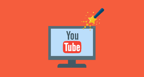 YouTube Magic Banner Design PNG