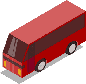 Stylish School Bus for Modern Students PNG