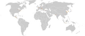 World Map Highlighting Major Cities and Landmarks PNG