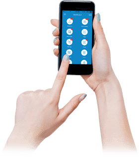 Smartphone Dashboard Control Interface PNG