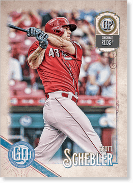 Scott Schebler Swinging a Baseball Bat PNG