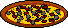 Cheesy Delight with Pizza Cutter Precision PNG