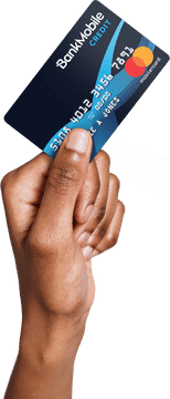 BankMobile Credit Card in Hand PNG