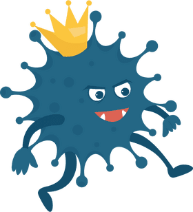 Coronavirus King The Mischievous Microbe PNG