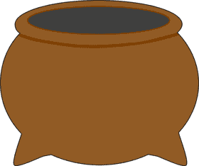 Stylish Brown Plant Pot for Home Decor PNG