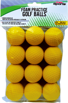 Colorful Foam Practice Golf Balls for Golf Course Training PNG