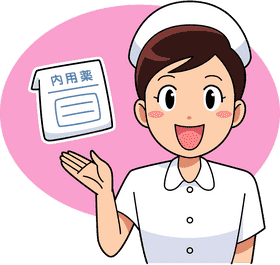 Helpful Nurse with Medication Tips PNG