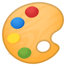 Vibrant Paint Palette for Creative Expression PNG