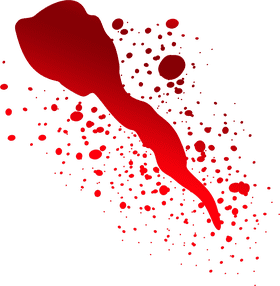 Blood Drops in Cascading Flow PNG