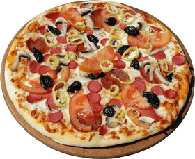 Delicious Loaded Pizza Delight PNG