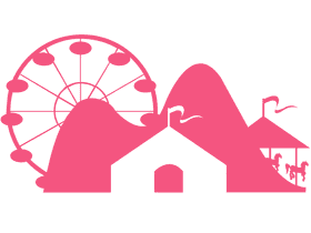 Whimsical Adventures at the Amusement Park PNG