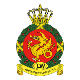 Royal Air Force Emblem with Dragon Motif PNG