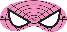 Superhero Mask of Webbed Wonders PNG